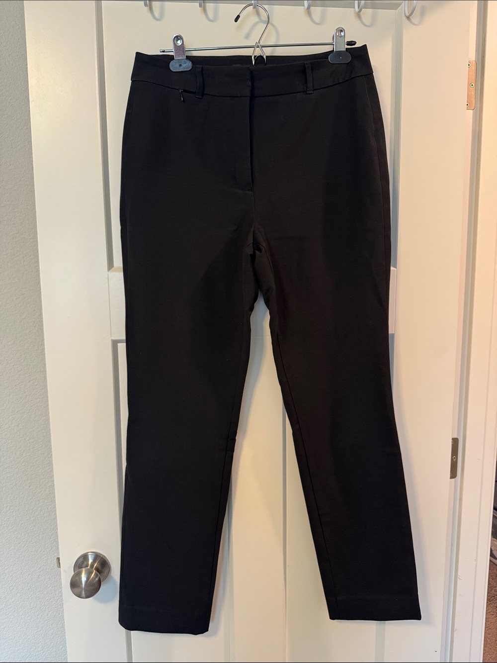 White House Black Market Black Straight-Leg Elle Ankle Trousers